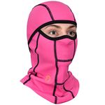 GearTOP Balaclava Women Pink Ski Mask, Pink Balaclava, Full Face Mask for Winter Balaclava Face Mask, Balaclava Ski Mask for Women, Neck Gaiter, Helmet Liner for Motorcycle, Ski Mask for Women