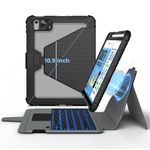 Nillkin iPad 10th Generation Keyboard and Magnetic Stand Magic Case for iPad 10.9 inch 10th case with Keyboard, Detachable Backlit Keyboard,Trackpad