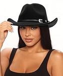 Women & Men Felt Western Cowboy Hat