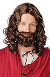 Jesus Wig and Beard Set Biblical Je