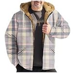 Jackets for Men Sherpa Jacket Men Men's Flannel Jacket Heavy Winter Coats for Men Men Winter Coat Mens Flannel Men's Winter Coat Western Jackets for Men Mens Winter Coats with Hood（5-Purple,6X-Large）