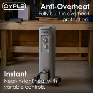 Oypla 2500W Oil Filled Radiator – Portable Electric Heater