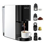 KOTLIE Espresso 4in1 Coffee Machine for Nespresso Original/Dolce Gusto/L’OR/Starbucks/Ground Capsule and ESE Coffee Pods,19 Bar Automatic Coffee Machines