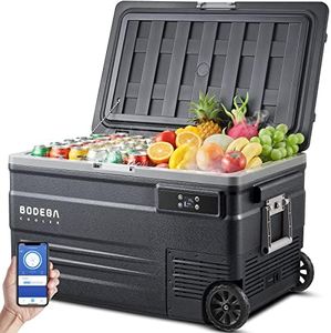 BODEGACOOLER 12 Volt Car Refrigerator,75L Portable Fridge,RV Freezer Single Zone,WiFi APP Control,-4℉-68℉ Car Cooler,12/24V DC and 100-240V AC,for Travel, Camping,Outdoor and Vehicles