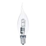 10 x 28w Bent Tip SES Halogen Saver Candle Light Bulb Warm White 2700k