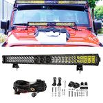 Auxbeam 5D PRO LED Light Bar 32 inch 270W, Spot Flood Combo 33000LM Driving Off Road Work Light Fog Auxiliary Super Bright LED Bar for Trucks Wrangler ATV Car Boat