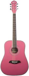 Oscar Schmidt OG1P-A 3/4 Dreadnought Acoustic Guitar. Pink