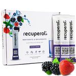 Recuperol Rehydration & Recovery Electrolytes Powder Drink Mix, 8 Pack, High Electrolyte Content, Vegan - Natural Mixed Berry Flavour - Zinc, Vitamin C, B12, D3, Potassium