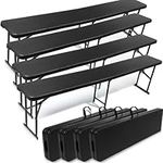 Suzile 4 Pcs Portable Folding Bench