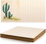 Bercoor 10 Pack 12 x 12 Inch Craft Wood, Plywood Board Basswood Sheets, Premium Unfinished Wood Sheets for DIY Wooden Plate Model, Arts and Crafts, School Projects