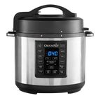 Crock-Pot Express Electric Pressure Cooker 12-in-1 Programmable Multi-Cooker Stainless Steel Slow Cooker Steamer and Saute 5.6 Litre Color Silver