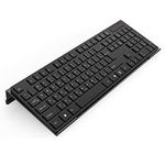 KOTEMON Acrylic Tilted Computer Keyboard Stand for Ergonomic Typing, Keyboard Tray Holder with Silicone Non-Slip Strip, Black