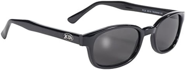 Pacific Coast Original KD's Biker Sunglasses (Black Frame/Smoke Lens)