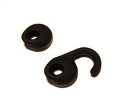 SET New Black Earbud Eartip Compatible with Rocketfish EX7 QX5 QX4 QX3 PS3 / MD Gaming Wireless Headset EX-7 EX-5 EX-4 EX-3 PS/MD Game Ear Gel Bud Tip Gels Buds Tips Eargel Earbud Eartip Eargels Eartips Replacement Part Parts