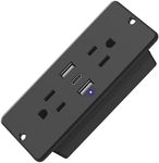 HHSOET 5 in 1 Recessed Power Strip 