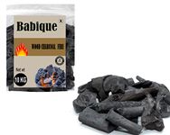 Babique Premium Long Burning Barbeque Wood Charcoal |Grilling| Low Smoke | Long Burning Coal for Home, Kitchen & Garden (10 Kg)