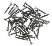 Pack of 50 Guitar Humbucker Pickup Ring Mounting Screws Pickup Frame Surround Screws for Les Paul SG Chrome