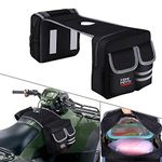 KEMIMOTO ATV Tank Bag Waterproof Cooler ATV Accessories Motorcycle Saddle Bag Compatible with Most ATV and Snowmobile Bicycle Black