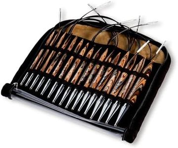 Prym 4-10 mm Circular Knitting Pins Set, Natural, Wood, 10