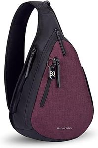 Sherpani Esprit, Anti Theft Sling Bag, Sling Backpack, Crossbody Backpack, Fits 10 inch Tablet, Merlot, One Size, Sling Backpack