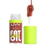 NYX Professional Makeup Lip Gloss, High Shine, Non-Sticky Finish, 12 Hours Hydrating, Fat Applicator, With Squalane, Raspberry and Cloudberry Oils, Fat Oil Lip Drip, Shade: Splash Of Cream