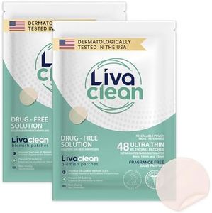 LivaClean 96 Count (2 Pack) Pimple Patches for Face – Hydrocolloid Acne Stickers in 3 Sizes (8mm, 10mm, 12mm) – Zit Dots, Spot Stickers, Cute Pimple Patches, Pimple Covers for Acne
