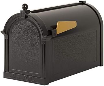 Whitehall Products Capital Mailbox, Black