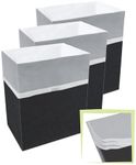 Clean Cubes 13 Gallon Multi-Liner Disposable Trash Cans (3-Pack). Reusable Garbage and Recycling Bins for Parties, Events, and More - 17" Height x 13.5" Width x 10" Depth