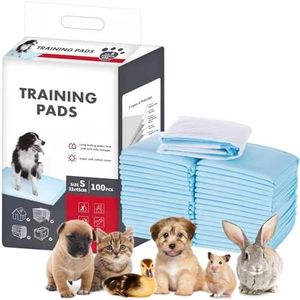 Small Pet Pee Pads, Pee Pads for Pets, Puppy Training Pads, Super Absorbent & Leak Pads for Kids, Elderly - Liquid, Urine, Accidents(100 Count/13X17.7in)