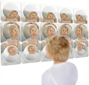 Special Supplies Sensory Bubble Wall Mirror - Interactive Acrylic Mirrors for Wall Decoration and Sensory Toys for Kids Classroom or Home -Sensory Room Decor -Visual, Tactile Stimulation (15 Pk)