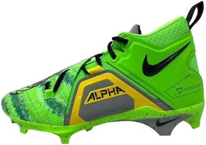 Nike Mens Alpha Menace Pro 3 Football Cleat, Green Strike/Mica Green/Opti Yellow/Black, 11