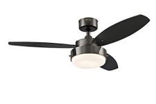 Westinghouse Lighting 7221514 Contemporary Alloy 42" Reversible 3 Blade Led Ceiling Fan in Gun Metal Finish