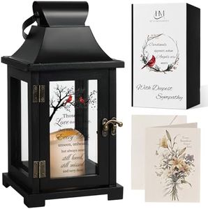 HugMemories Memorial Lantern, Sympathy Gifts for Loss of Loved One, in Memory of Loved One Condolences Bereavement Gifts with LED Candle
