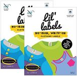 Clothing Labels - No-Iron, Washer Safe ("Highlighter", Set of 2)