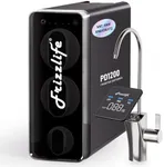 Frizzlife RO Reverse Osmosis Water Filtration System - 1200 GPD Fast Flow Under Sink RO Water Filter, 11-Stage Tankless, 3:1 Pure to Drain, Reduces TDS PFAS, Compact, Easy Install, PD1200
