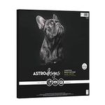 Astrodesigns Crafting Cardstock, 12" x 12", 65 lb/176 GSM, Very Black, 60 Sheets (91523)