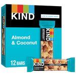 KIND Bars, Almond & Coconut, Gluten Free, 1.4 Ounce Bars, 12 Count
