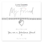 Life Charms You Are A Fabulous Friend Bracelet