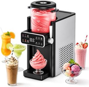 Slushie Machine for Home, Ice Cream Maker, 6 Presets, No Ice Needed, Black