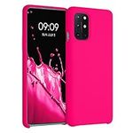 kwmobile Case Compatible with OnePlus 8T Case - TPU Silicone Phone Cover with Soft Finish - Neon Pink