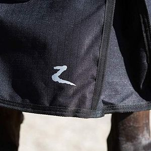 HORZE Nevada Heavy Weight 1200D Waterproof Horse Winter Turnout Blanket (400g Fill) - Black - 72 in