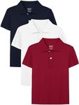 OHD 3 Pack Boys Polo Shirts Short S