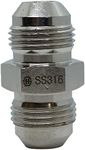 RFS Stainless Steel JIC Flared Tube Fitting, Straight, 3/4" Tube OD JIC Male