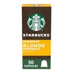 Starbucks By Nespresso, Blonde Roast Espresso (50-Count Single Serve Capsules, Compatible With Nespresso Original Line System), Box - 0.22 Pounds