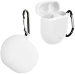 kwmobile Case Compatible with Google Pixel Buds 2 (2020) Case - Silicone Cover Holder for Earbuds - White