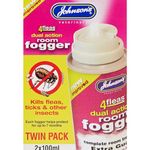 Johnsons Vet 4 Fleas Room Fogger Spray Twin Pack 100 ml, 2 count (Pack of 1)