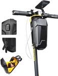 SYNAGY Scooter Handlebar Storage Bag with USB Charging Port, Adults Electric Scooter Front Bags for Ninebot/Hiboy/Okai e Scooter Accessories, Waterproof Flexible Hard Shell Carrying Case