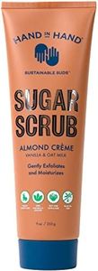 Hand in Hand Sugar Scrub, Gentle Exfoliation For All Skin Types, 9 Ounce, Vanilla & Oat Milk, Almond Creme Scent, Single