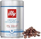 illy, Decaffeinated Whole Bean Coffee, (Medium Roast, Green Top), 8.8-Ounce Tins, Pack of 2