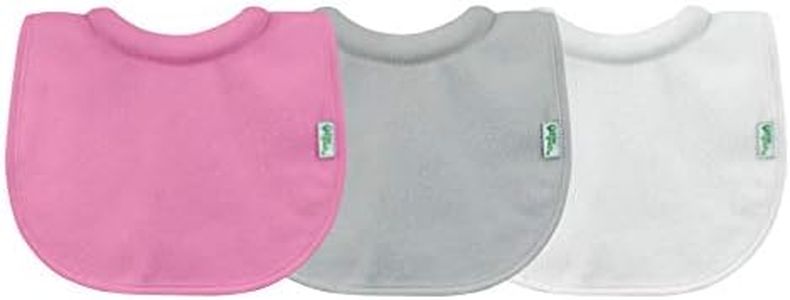 green sprouts Stay-Dry Milk Catcher Bib for 0 to 6 Month Babies 3 Pieces,Multicolor, 3 pieces